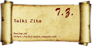 Telki Zita névjegykártya